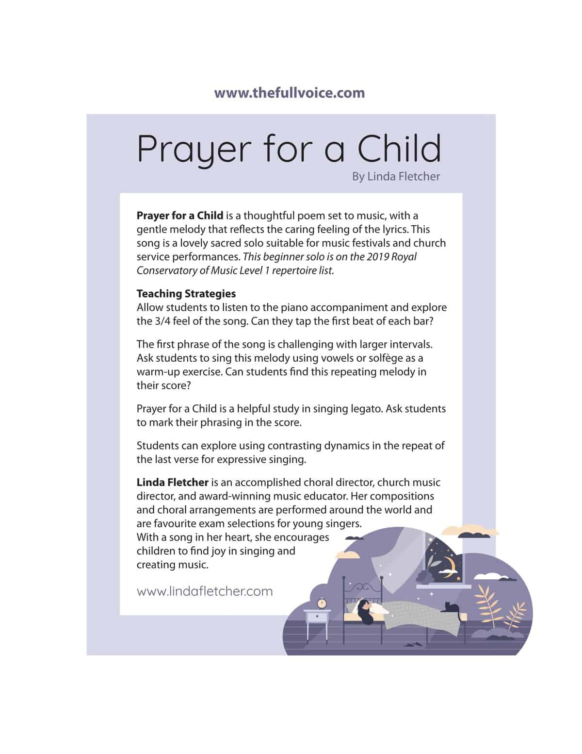 Prayer for a Child by Linda Fletcher