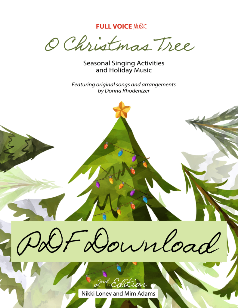 O Christmas Tree Seasonal Singing Activities and Holiday Music PDF Download