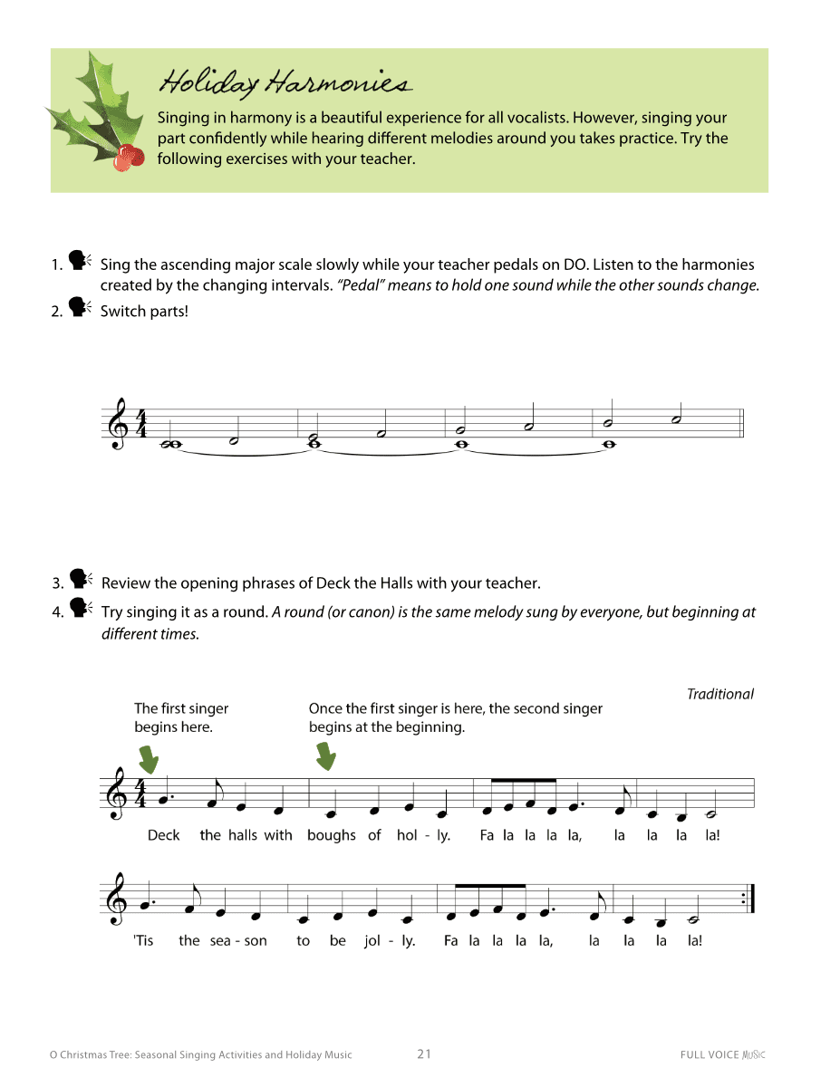 O Christmas Tree: Seasonal Singing Activities and Holiday Music (Digital PDF)