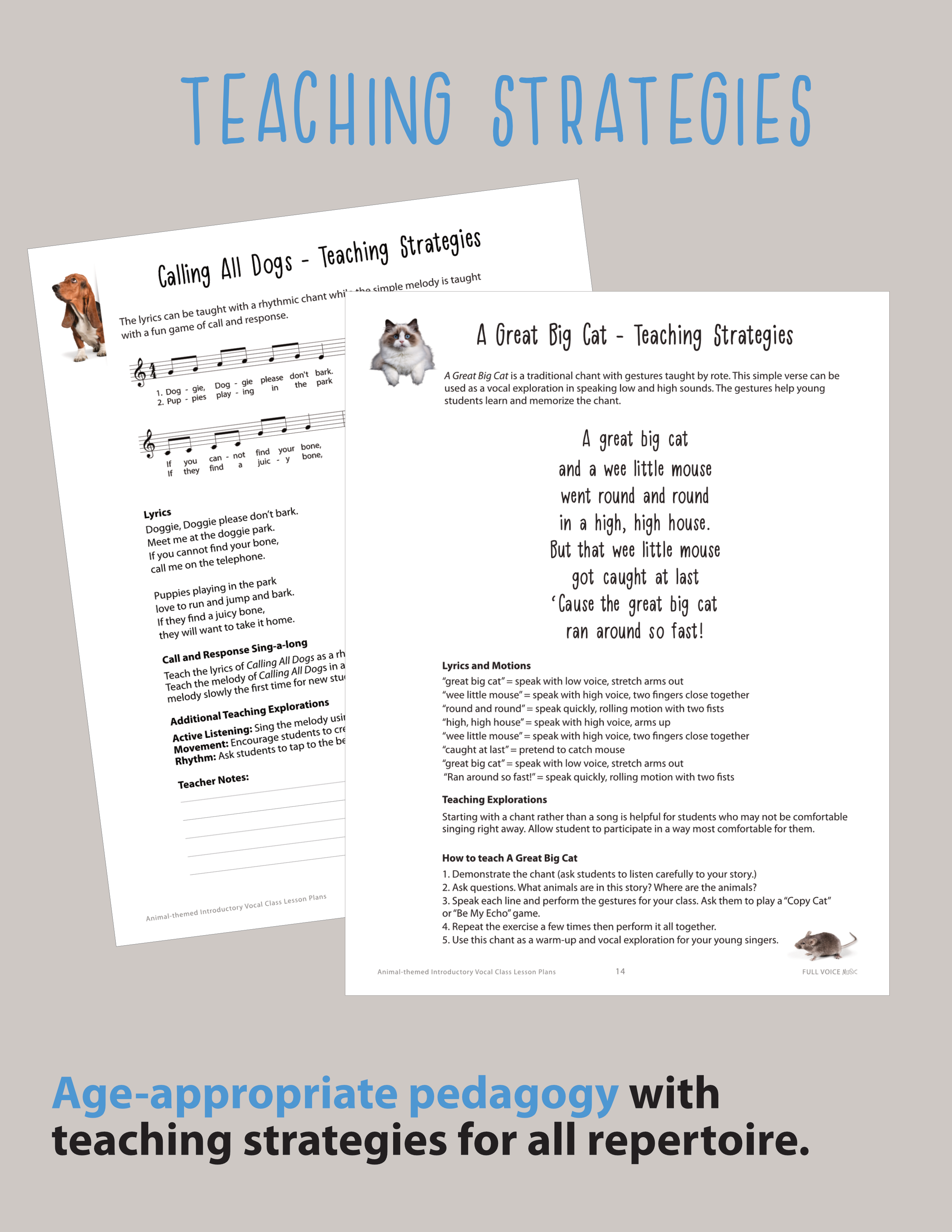 Animal-Themed Introductory Singing Class Lesson Plans