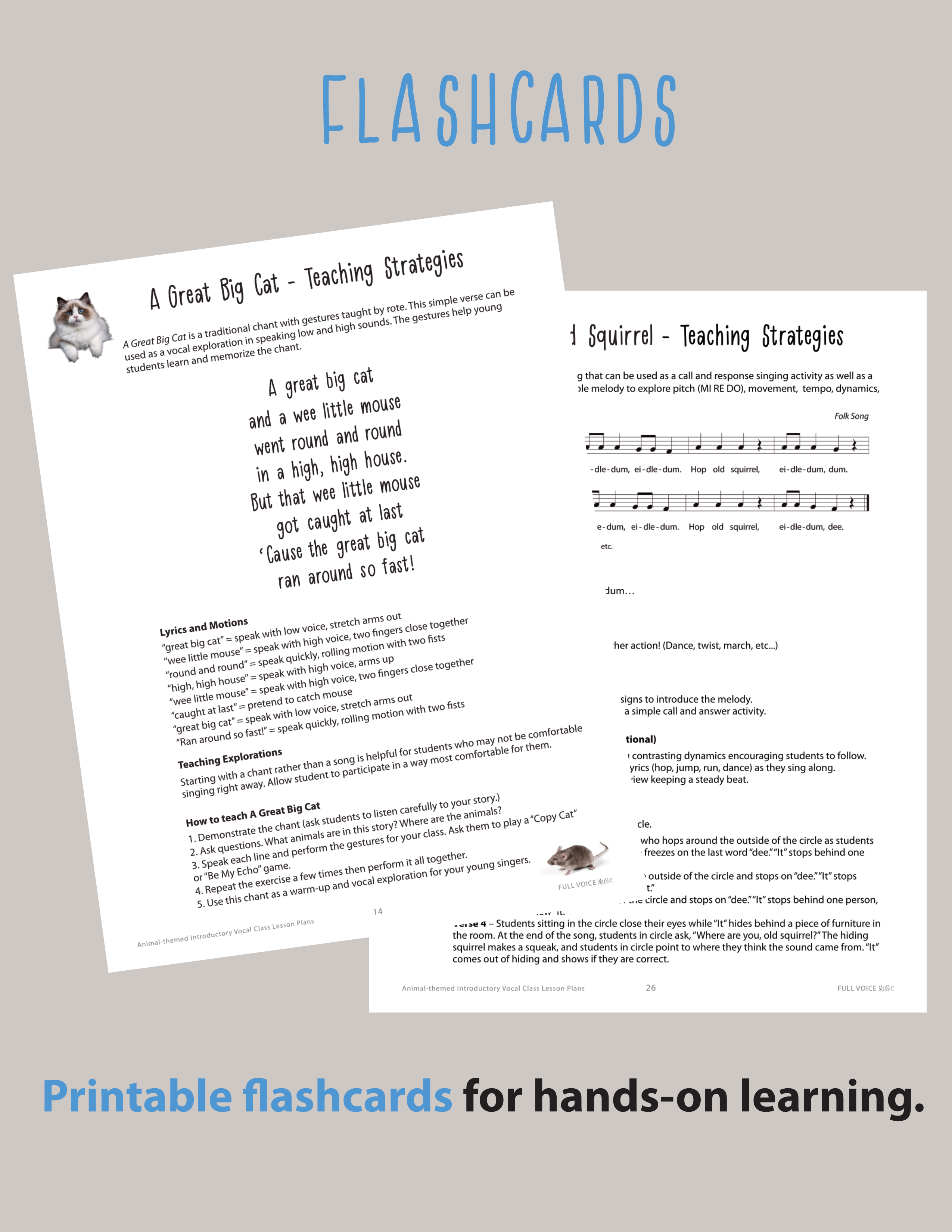 Animal-Themed Introductory Singing Class Lesson Plans