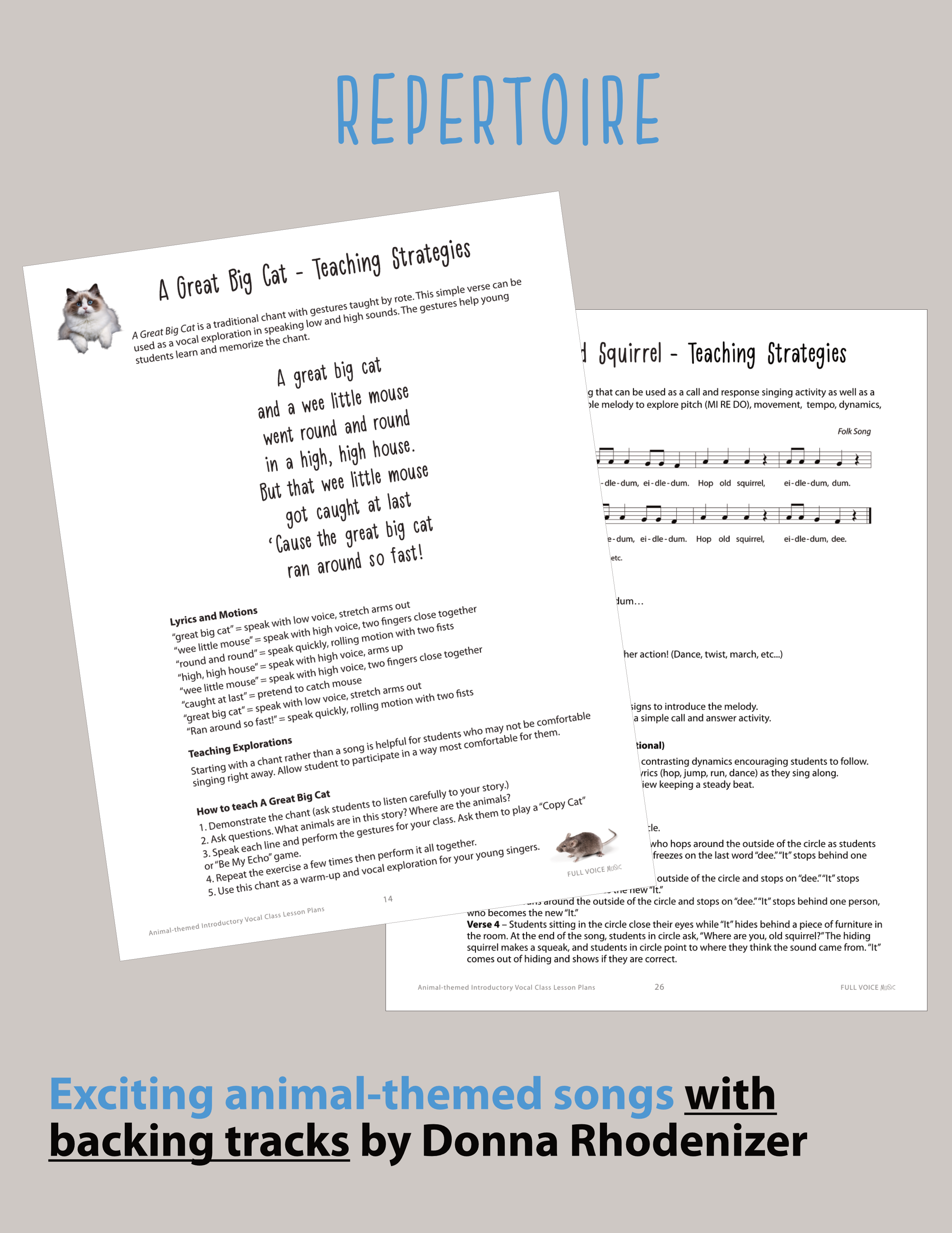 Animal-Themed Introductory Singing Class Lesson Plans