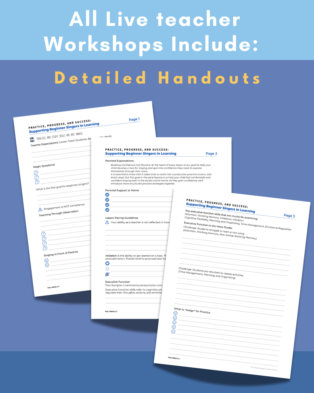 Practice, Progress, and Success Workshop