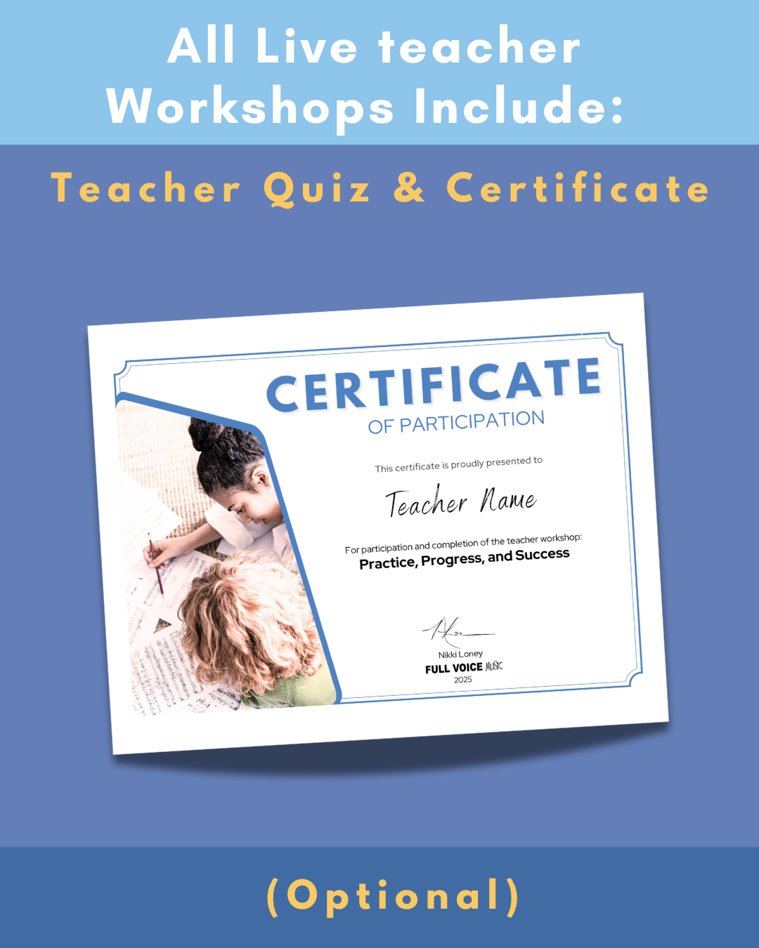 Practice, Progress, and Success Workshop