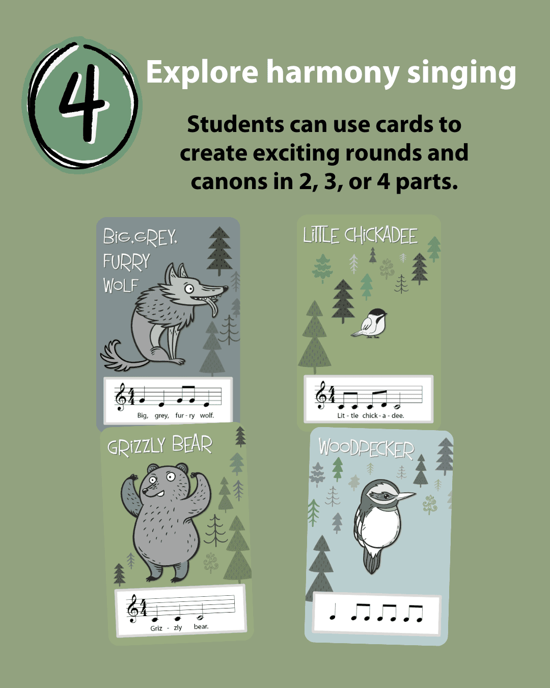Step 4: explore harmony singing.