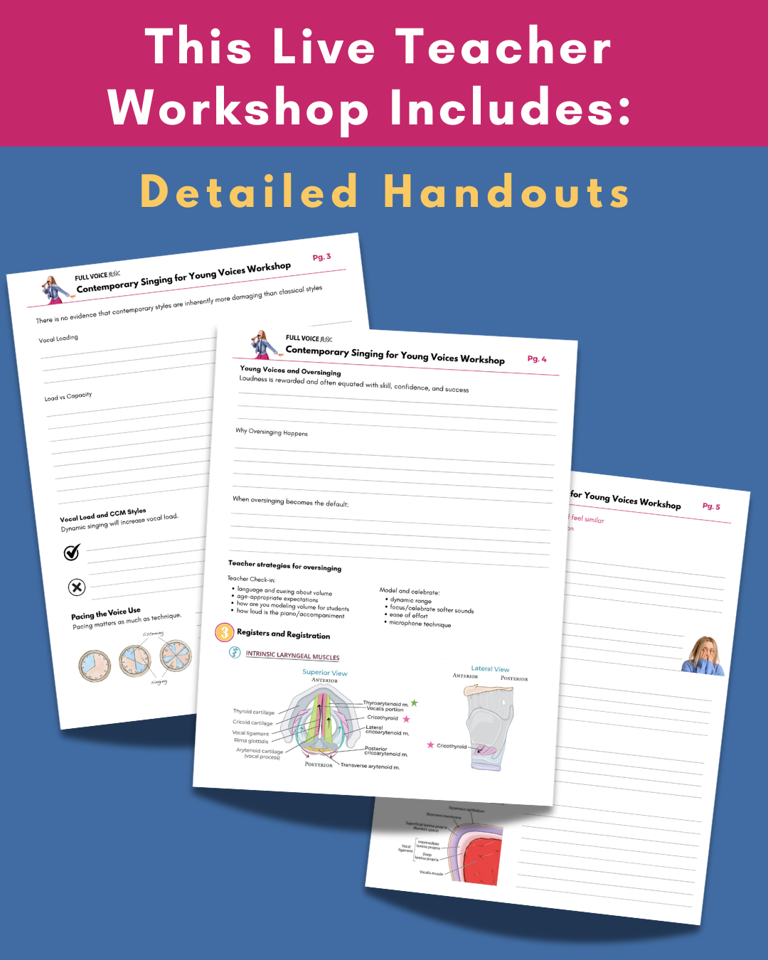 This live teacher workshop includes detailed handouts
