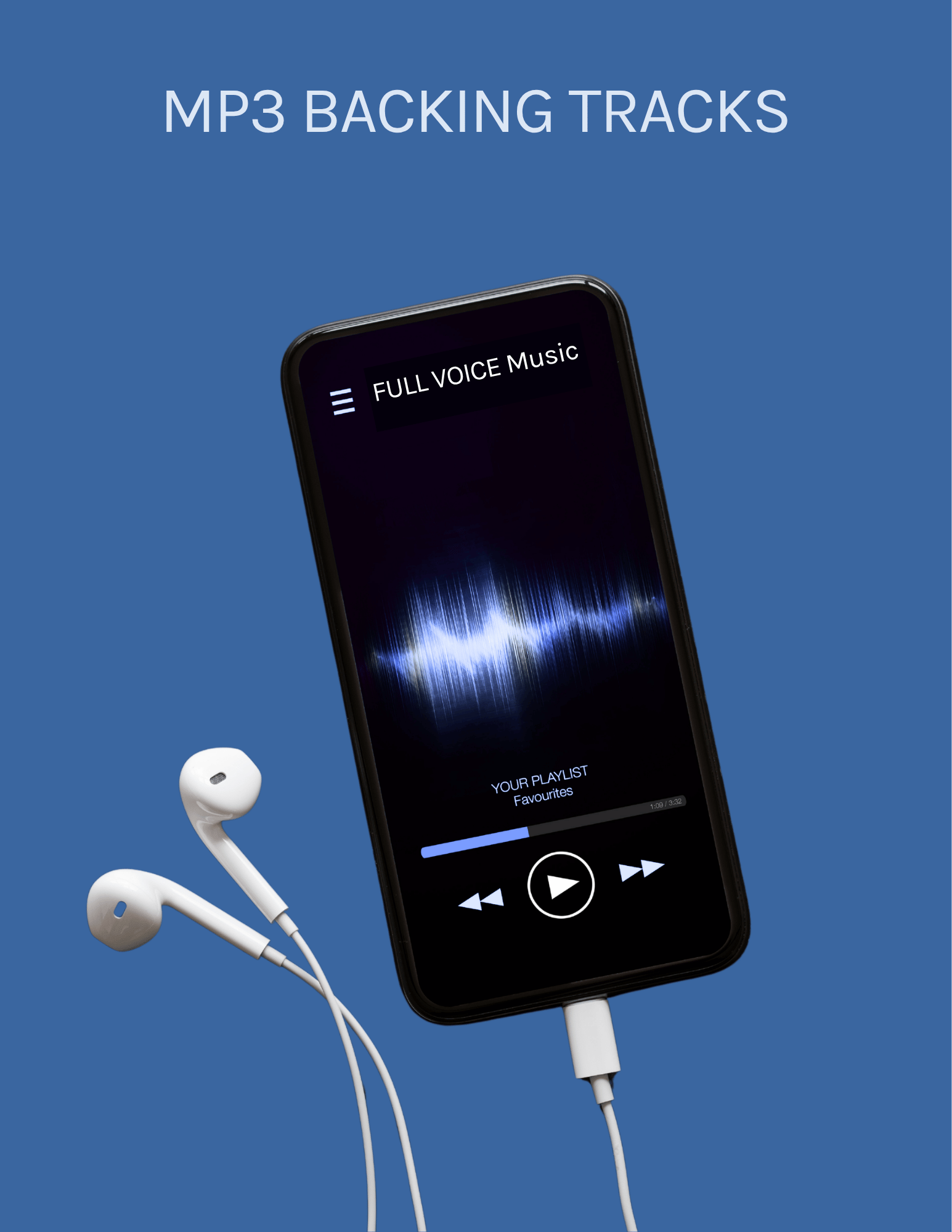 mp3 backing tracks included for all four songs in the bundle